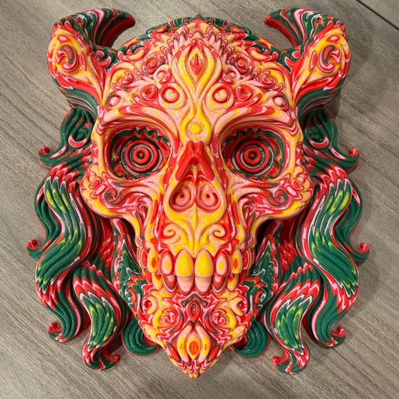 Other - Colorful Skull Wall Art